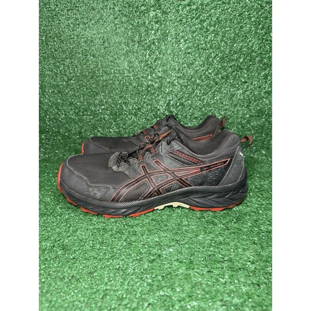 ASICS GEL-Venture 9 Mens Size‎ 10 Extra Wide Grey Orange Trail Running Shoes